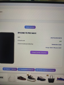 Б/в Мобільний телефон Apple iphone 15 pro max 256gb 01-200954746