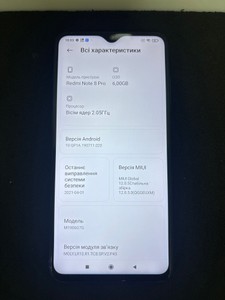 Б/в Мобільний телефон Xiaomi redmi note 8 pro 6/128gb 01-200955949