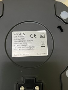 Б/в Спінювач молока Livatro lvmf6401 01-200995601