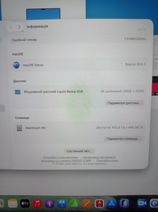 Б/в Ноутбук Apple macbook pro 16” 2021 01-201053142