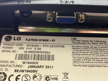 Б/в Монітор Lg w1943c-pf 01-201057858