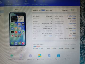 Б/у Мобильный телефон Apple iphone 13 pro 128gb 01-200828343