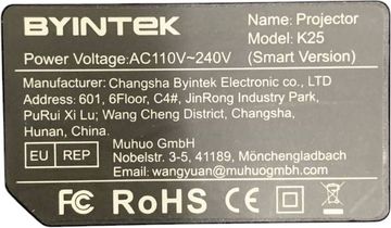 Б/в Проектор Byintek k25 01-200154743