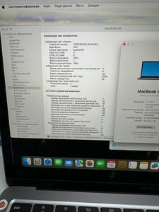 Б/в Ноутбук Apple macbook air 13" 2020 a2179 core i5 1,1ghz/ram 16gb/ssd 256gb/intel iris plus graphics 01-200896673