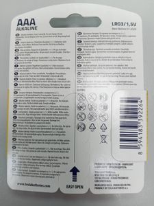 Б/у Батарейки Tesla gold+ aaa/alkaline/lr03/1.5v/упак4шт 01-200919449