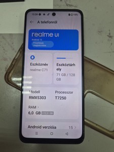 Б/в Мобільний телефон Realme c71 6/128gb 01-200932254
