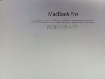 Б/в Ноутбук Apple a1398 15,4" core i7 2ghz/ram8gb/ssd256/intel iris pro 1536 mb 01-200963189