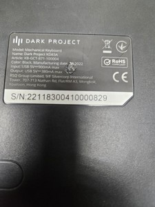 Б/в Клавіатура Dark Project kd83a gateron cap teal eng/ua 01-200975012