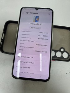 Б/в Мобільний телефон Samsung galaxy a34 5g sm-a346e 6/128gb 01-201006124