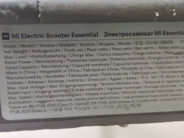 Б/в Електросамокат Xiaomi mi electric scooter essential 01-201052582