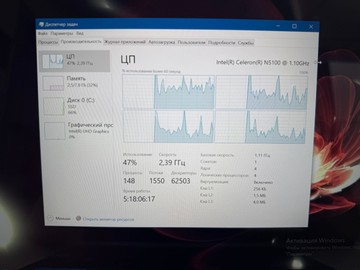 Б/в Ноутбук Chuwi 14/celeron n5100 ddr4/8gb ddr4/ssd 240 gb/*інтегрована 01-201075354