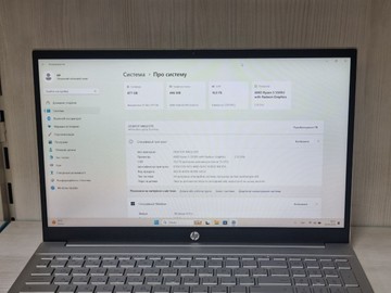 Б/в Ноутбук Hp 15/ryzen 5 5500u ddr4/16gb ddr4/hdd *відсутній/ssd 512 gb/*інтегрована 01-201127739