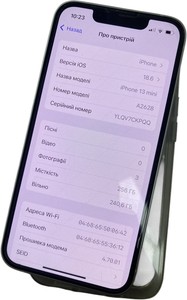 Б/в Мобільний телефон Apple iphone 13 mini 256gb 01-201105834