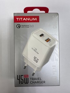 Б/в Адаптер зарядний мережевий Titanum ch45ac 01-201164537