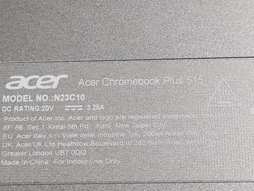 01-200607346: Acer chromebook plus 515 cb515-2ht-53qe