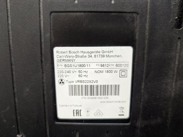 01-200782679: Bosch bgs1u1800