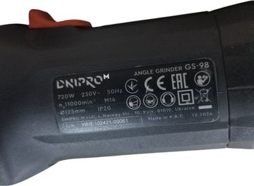 Б/у Угловая шлифмашина Dnipro-M gs-98 01-200795172