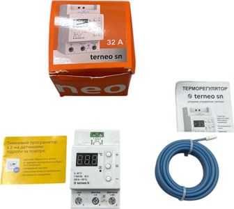 Б/в Терморегулятор Terneo 32a 7000ba 230b-50гц 01-200844771