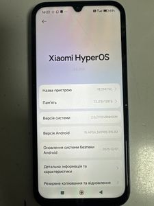 Б/в Мобільний телефон Xiaomi redmi 15c 4g 4/128gb 01-200900007