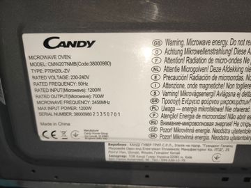 Б/у Микроволновая печь Candy cmw20tnmb 01-200903204
