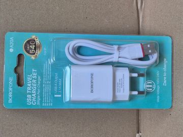 Б/в Мережевий зарядний пристрій Borofone ba20a 16-000276458