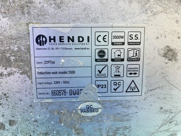 Б/в Індукційна плита Hendi wok model 3500 239766 01-201027181