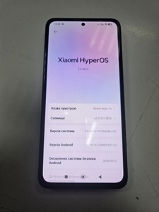Б/в Мобільний телефон Xiaomi redmi note 14 6/128gb 01-201096895