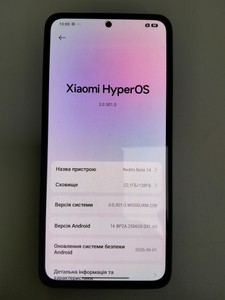 Б/в Мобільний телефон Xiaomi redmi note 14 4g 6/128gb 01-201169007