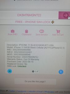 01-200783361: Apple iphone 11 64gb