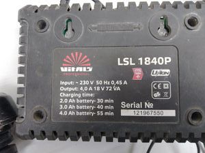 Б/у Угловая шлифмашина Vitals als 18125p 1акб / зп 01-200829897