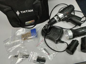Б/в Шурупокрут Titan пдша 11-2 + ліхтар 01-200846259