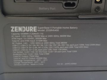 Б/в Зарядна станція Zendure superbase v6400 3800вт ups semi-solid gridflow wifi/bt 01-200862554