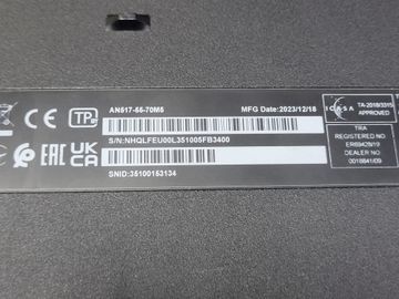 Б/в Ноутбук Acer 17/core i7-12650h ddr5/16gb ddr5/hdd *відсутній/ssd 1000 gb/geforce rtx4060 8gb 01-200881523