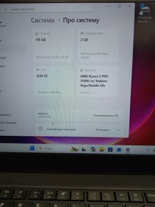 Б/в Ноутбук Lenovo 14/ram8/ryzen 5pro3500u 2.1 ghz/ssd128/amd radeon vega 8 graphics 01-200883130