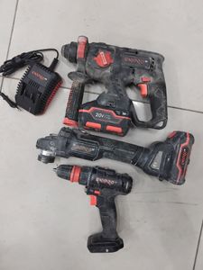 Б/в Набір електроінструментів Dnipro-M cd-218 q, dhr-201bc, dga-201bc, два акб, зп 01-200878738