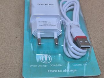 Б/в Мережевий зарядний пристрій Borofone ba20a 16-000276458