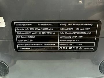Б/в Зарядна станція Apower ap500 01-200916256