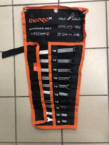 Б/у Набор инструментов Dnipro-M ultra spanner set в чехлі 8-19mm 10шт 01-200963553