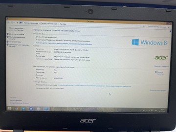 Б/в Ноутбук Acer 11/celeron n2840 ddr3/2gb ddr3/hdd 500 gb/ssd *відсутній/*інтегрована 01-200984802
