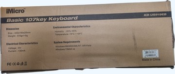 Б/в Клавіатура Imicro kb-us919eb 01-201004639
