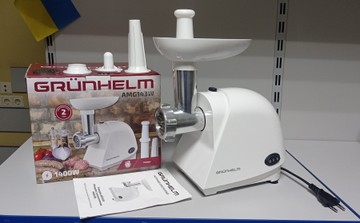 Б/в М`ясорубка Grunhelm amg140w 01-201031689