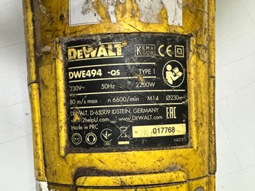 Б/в Кутова шліфмашина Dewalt dwe494 01-201042569