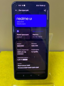 Б/у Мобільний телефон Realme 8 6/128gb 01-201181086