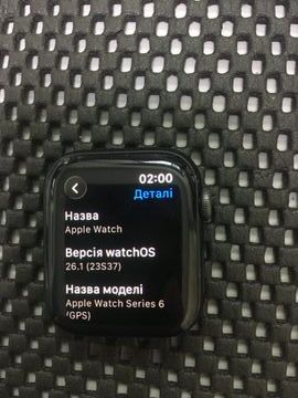 Б/в Смарт-годинник Apple watch series 6 gps aluminium case 40mm 01-200817391