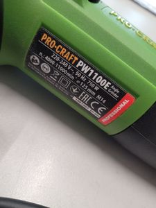 Б/в Кутова шліфмашина Procraft pw-1100 е 01-200843886