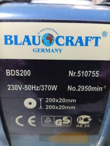 Б/в Верстат точильний Blaucraft bds 200 01-200873851