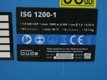Б/в Генератор Gude isg 1200-1 01-200885589