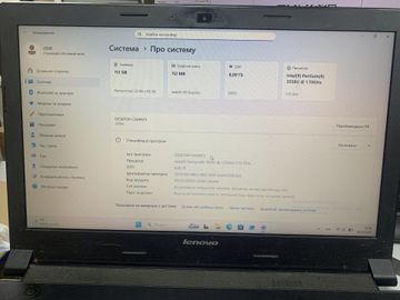 Б/в Ноутбук Lenovo 15/pentium 3558u ddr3/8gb ddr3/ssd 120 gb/*інтегрована 01-200891888