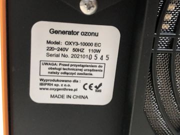 Б/в Іонізатор повітря Oxygen three oxy3-10000 ec 01-200922379