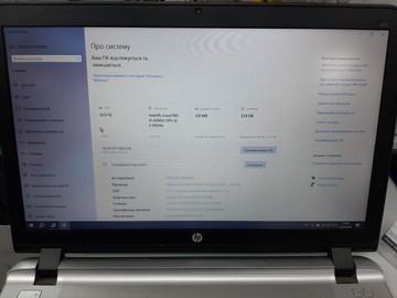 Б/в Ноутбук Hp 15/core i5 6200u ddr3/12gb ddr3/hdd *відсутній/ssd 250 gb/*інтегрована 01-200955035